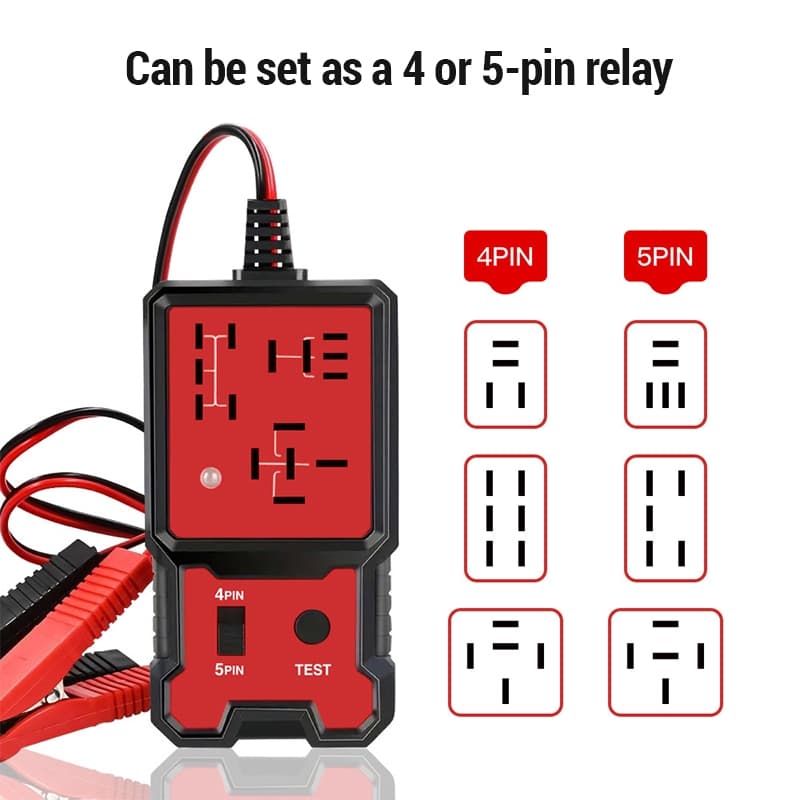 เครื่องทดสอบรีเลย์รถ 12V/24V เครื่องมือวินิจฉัยรีเลย์รถยนต์ Car Relay Tester รูปที่ 3