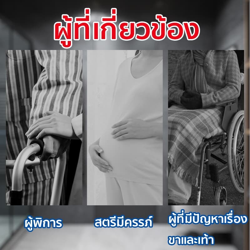 FUISYU ราวจับในห้องน้ำ304 ราวจับกันลื่น รับน้ำหนักได้400kg มีความแข็งแรงสูงโดยไม่เสียรูป ราวช่วยพยุง ราวจับผู้ป่วย รูปที่ 8