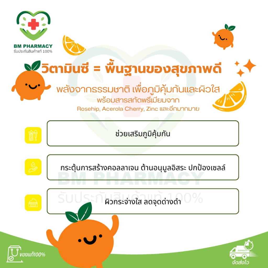 SERES Vitamin C Plus 1000 วิตามินซีเข้มข้น ดูแลภูมิ & ผิวใสทุกวัน 30 แคปซูล รูปที่ 3