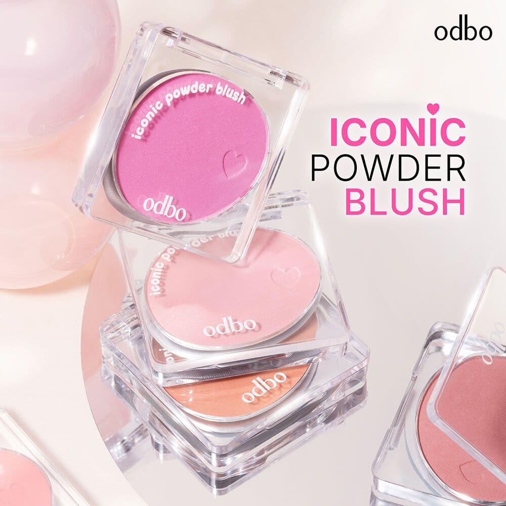 ODBO ICONIC POWDER BLUSH โอดีบีโอ ไอโคนิค พาวเดอร์ บลัช x 1 ชิ้น รูปที่ 5