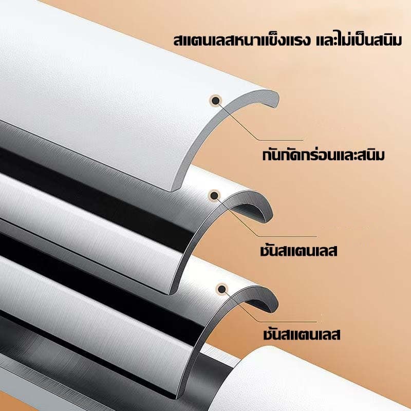 ไม่หลุดหลังใช้20ปี ราวม่านยืดไสลด์ ราวผ้าม่าน ปรับขนาดได้ตั้งแต่ 2.1-3.6เมตร ถอดประกอบง่าย ราวตากผ้า ราวอเนกประสงค์ รูปที่ 4