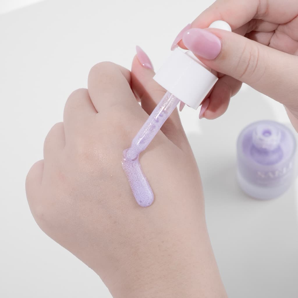 SAELI Skintint Drop Tone up Serum No.02 Violet Glow ไฮบริด โทนอัพเซรั่ม ผิวใสละมุน+บำรุง สำหรับคนเป็นสิวผิวแพ้ง่าย รูปที่ 6