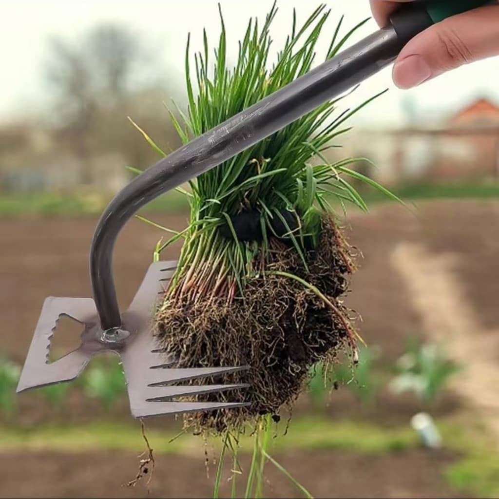 เครื่องมือกำจัดวัชพืชในสวน จอบ คราด เครื่องมือกำจัดวัชพืช คราดหญ้า คาดหญ้าเหล็ก ใช้ขุดดิน ฟันถากหญ้า สินค้ามี รูปที่ 7
