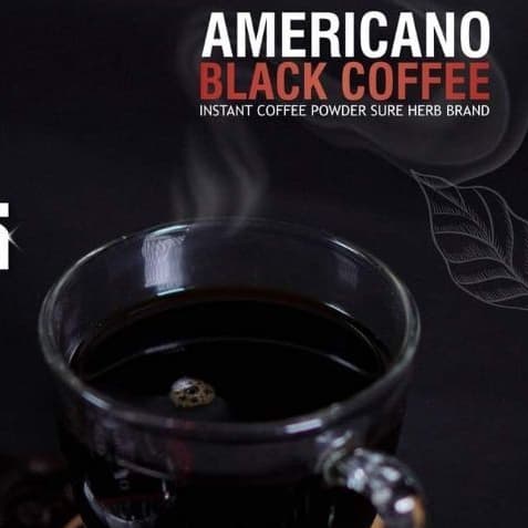 ชัววร์เฮิร์บ อเมริกาโน่ แบล็ค คอฟฟี่ SURE HERB Americano Black Coffee 300g รูปที่ 4