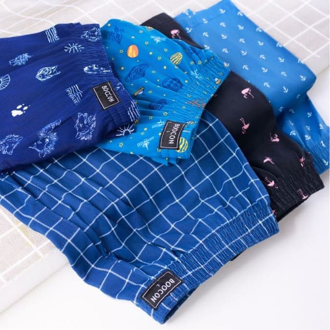 กางเกงบ๊อกเซอร์ผู้ชาย Boxer Boocon พิมพ์ลาย ลายสวย คุณภาพดี ผ้านุ่มใส่สบาย ไม่ยืด ไม่ย้วย ผ้าระบายอากาศ รูปที่ 1