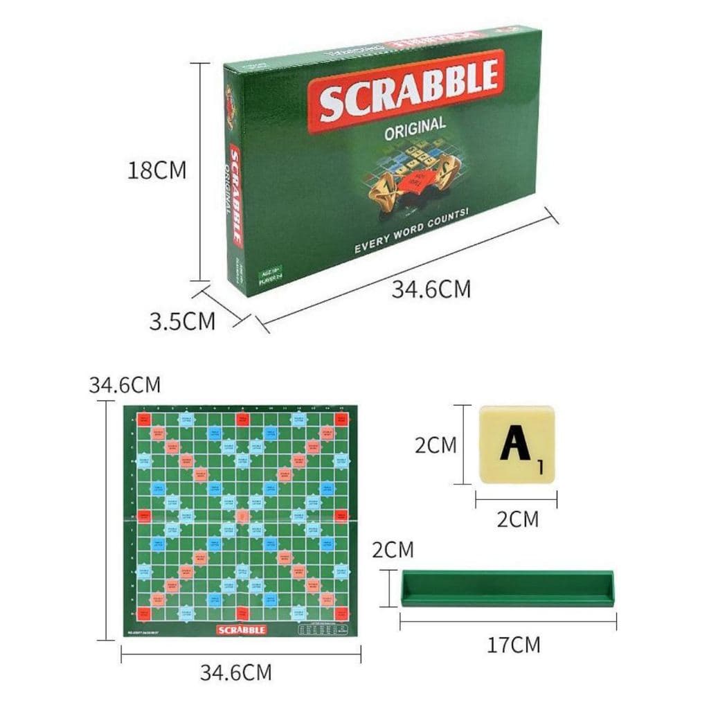 เกมต่อคำ SCRABBLE Original เกมกระดานเสริมทักษะภาษาอังกฤษสุดคลาสสิก 55110 # อุปกรณ์ครบ พร้อมเล่น รูปที่ 2