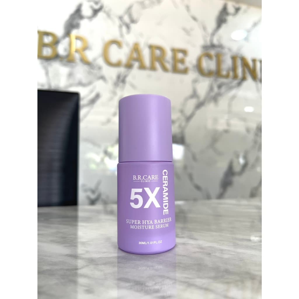 B.R.CARE มอยส์ขวดม่วง 5X CERAMIDE SUPER HYA BARRIER MOISTURE SERUM บำรุงผิว ให้ความชุ่มชื้น เสริมเกาะป้องกันผิว ขนาด 30M รูปที่ 4