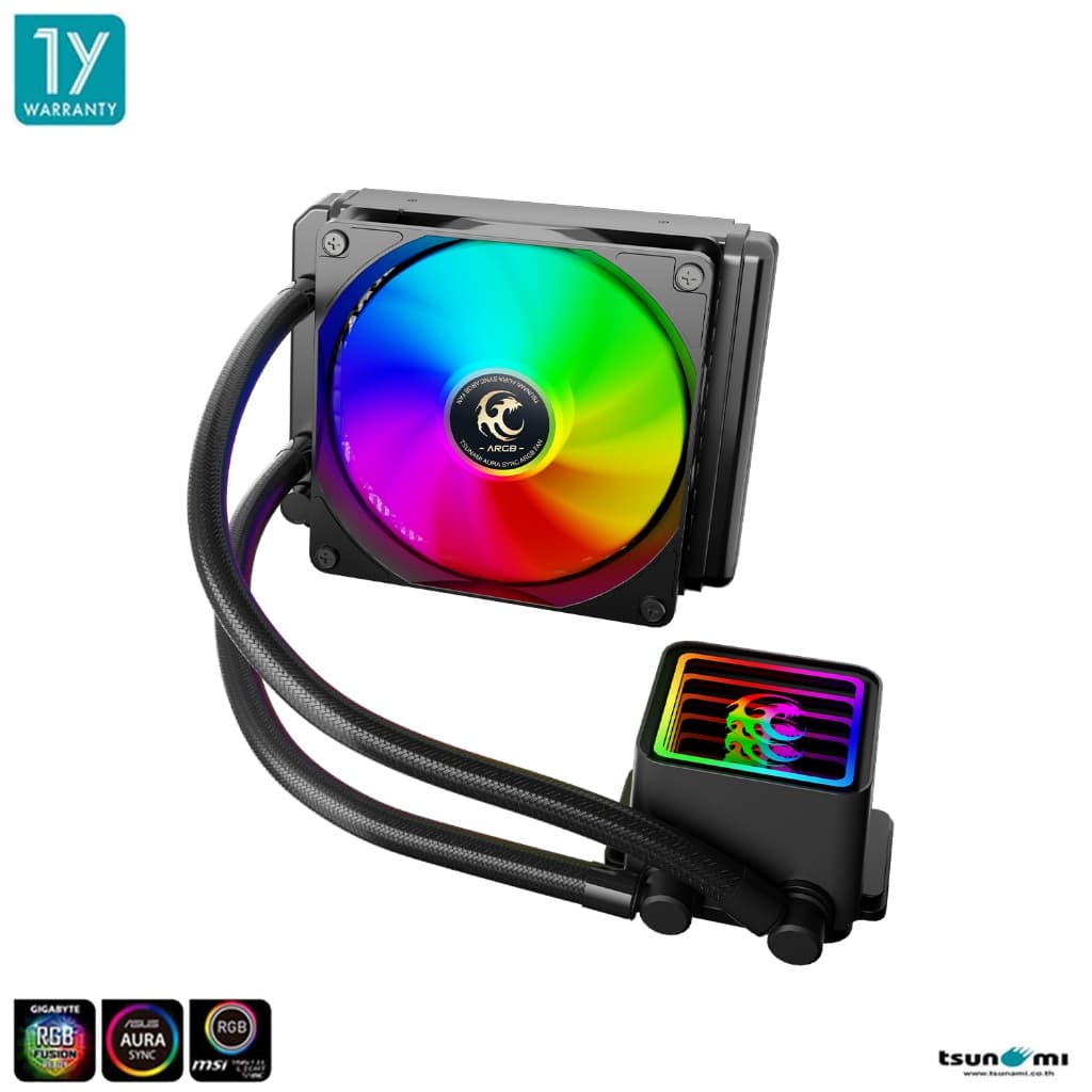 ชุดน้ำระบบปิด Tsunami V120 ARGB TDP 230W AIO Liquid Cooler รับประกัน 1 ปี รูปที่ 3