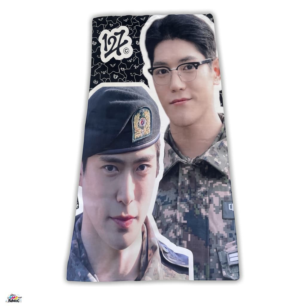 ผ้าเช็ดตัวสกรีนลาย ผ้าเช็ดผมสกรีนลาย รูปที่ 6