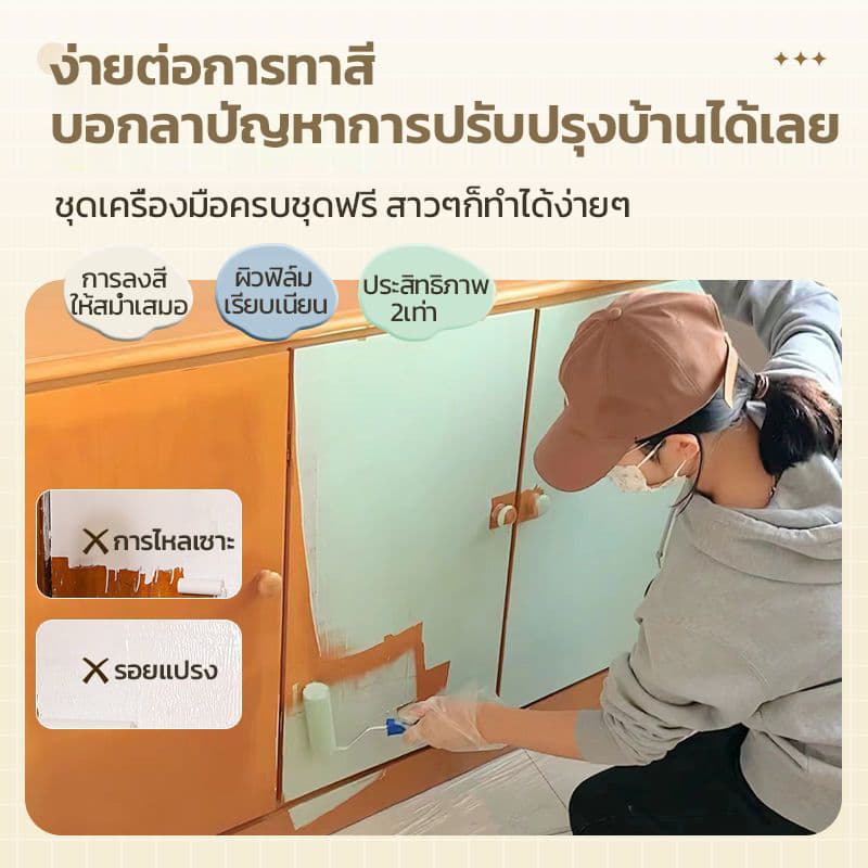 ไม่ซีดจางนาน 100 ปี!สีทาไม้ 1KG ทาสี ใช้ได้กับไม้ทุกประเภท สีย้อมไม้ สีทาไม้สูตรน้ำ สีทาไม้กันน้ำ แลคเกอร์เงาไม้ รูปที่ 3