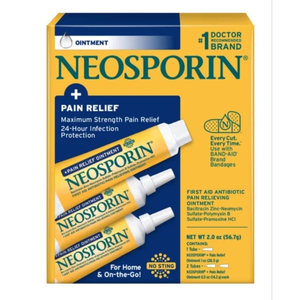 ของแท้ USA Neosporin + Pain Relief Ointment Meximum Strength Pain Relief รูปที่ 1
