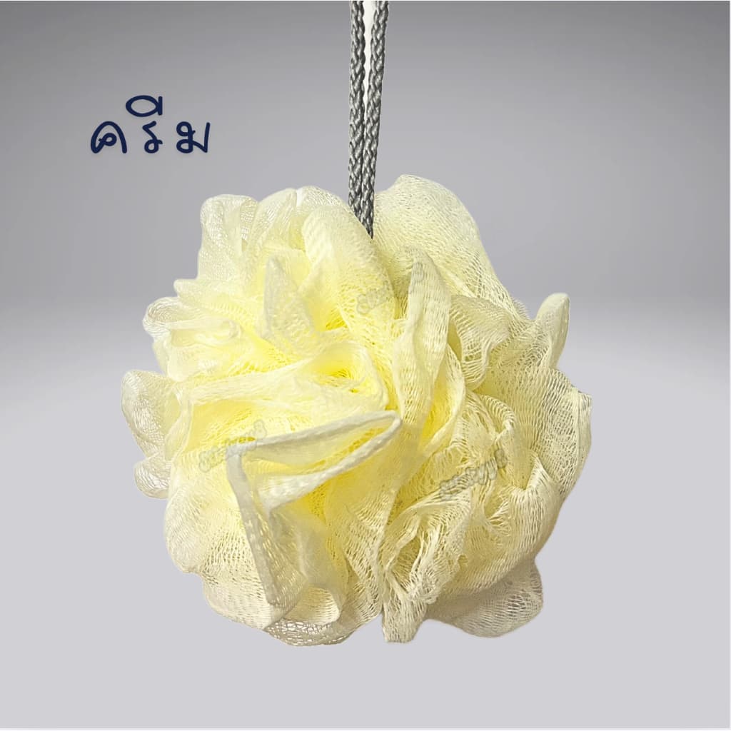 ใยขัดผิวอาบน้ำ ฟองน้ำขัดผิว ใยขัดตัว คลาสสิค ขนาดใหญ่ 50g. 3 สี รูปที่ 8