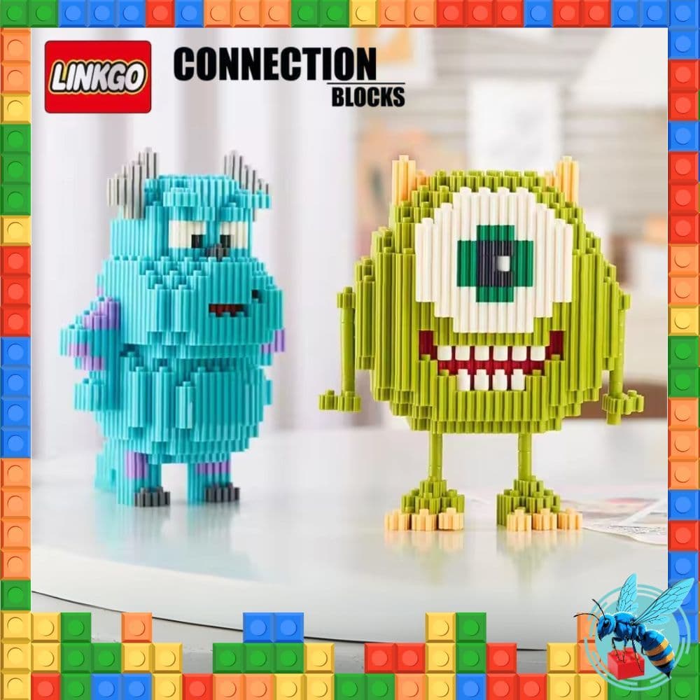 ตัวต่อ นาโน มอนเตอร์อิ้ง ซัลลี่ ไมค์ SULLEY MIKE monster inc Nanoblock Size L รูปที่ 5