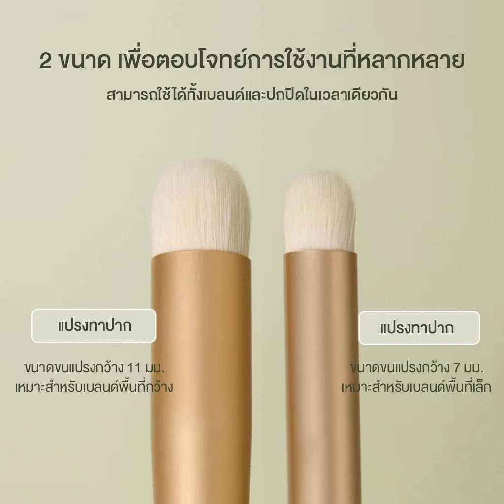 Soft Round Lip Brush แปรงแต่งปากเบลอหัวกลม แปรงแต่งริมฝีปากเบลอ ฟุ้งละมุน 2 ขนาด เล็ก/ใหญ่ ขนแปรงนุ่ม จิกสีดี เกลี่ยง่าย รูปที่ 6