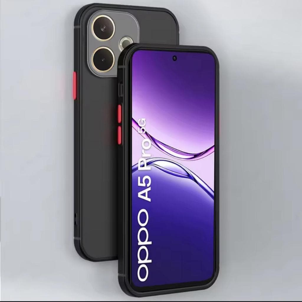 เคสขอบสีหลังด้าน สำหรับ Oppo A6Pro Reno14 Pro Reno14F A5I A5 A5x A5pro A3 A3X A79 Reno11F เคสกันกระแทก รูปที่ 4