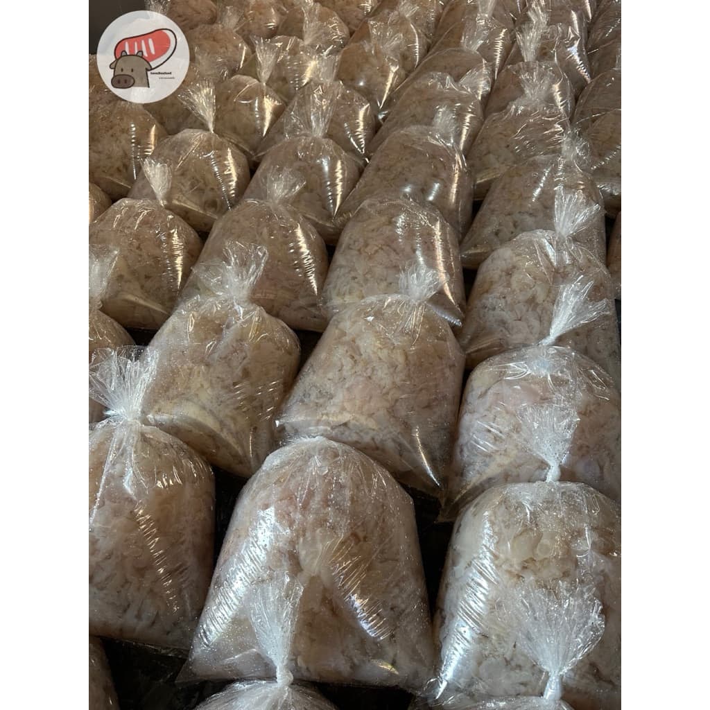 แมงกะพรุนจืดขาล้วน ขายส่ง5กิโลขึ้นไปโลละ99บาท เนื้อ1000กรัม/ถุง รูปที่ 3