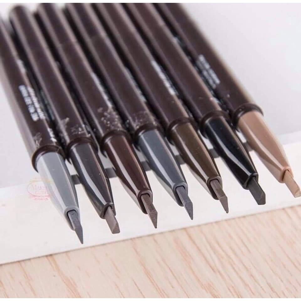 ดินสอเขียนคิ้ว กันน้ำ ดินสอเขียนคิ้วแบบหมุน 2 in 1 มีแปรงปัดคิ้วในตัว มี 4 สีให้เลือก รูปที่ 7