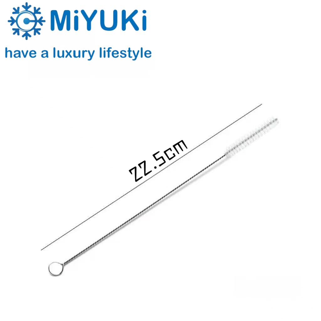 หลอดMiYUKi สเเตนเลส304 หลอดยาวพิเศษ30.5cm แปรงหยอดตาฟรี ใช้กับแก้วขนาด 20/30/40oz จัดส่งจากกรุงเทพฯ รูปที่ 9