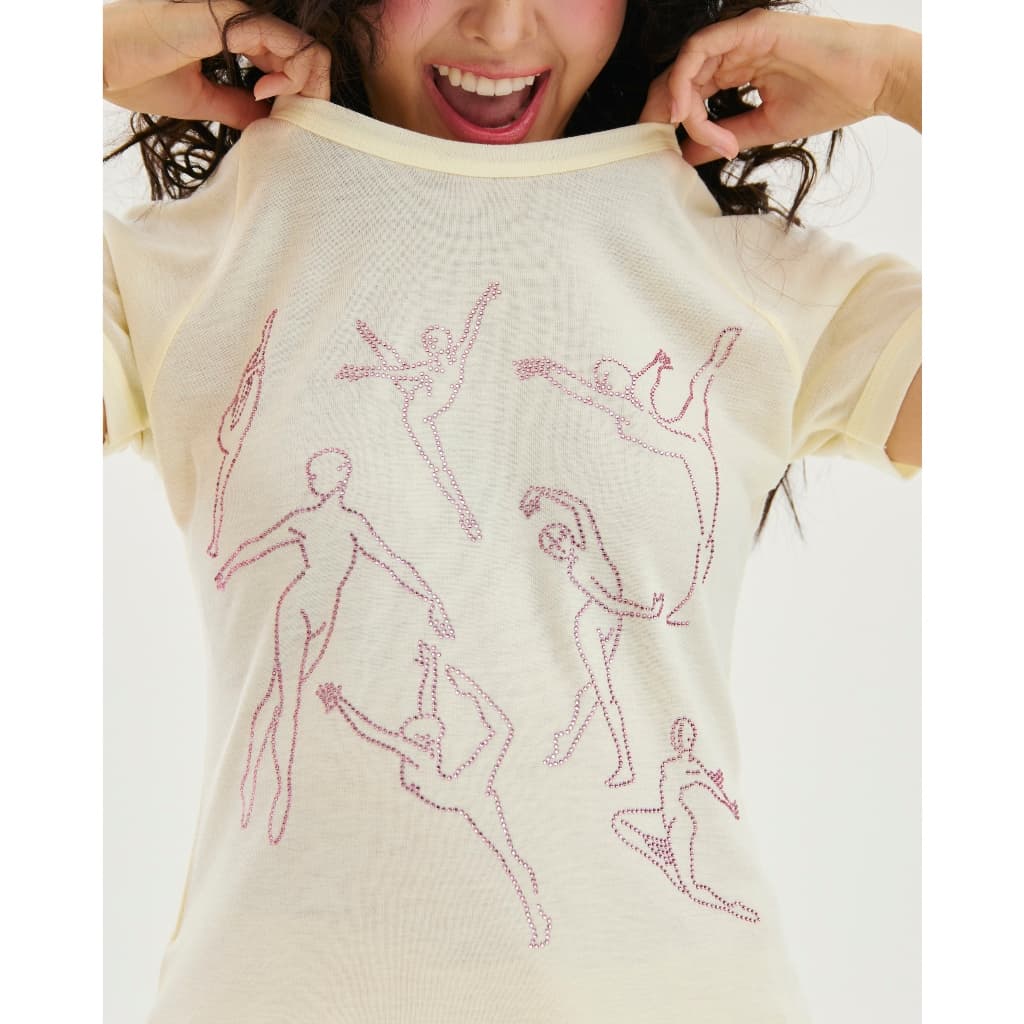 BEN&JEN - Ballet on Butter Fitted Baby Tee รูปที่ 2