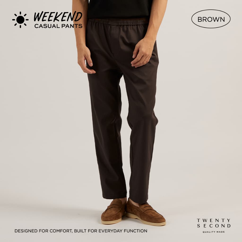 TWENTYSECOND กางเกงขายาว BALANCE SERIES รุ่น Weekend casual pants รูปที่ 7