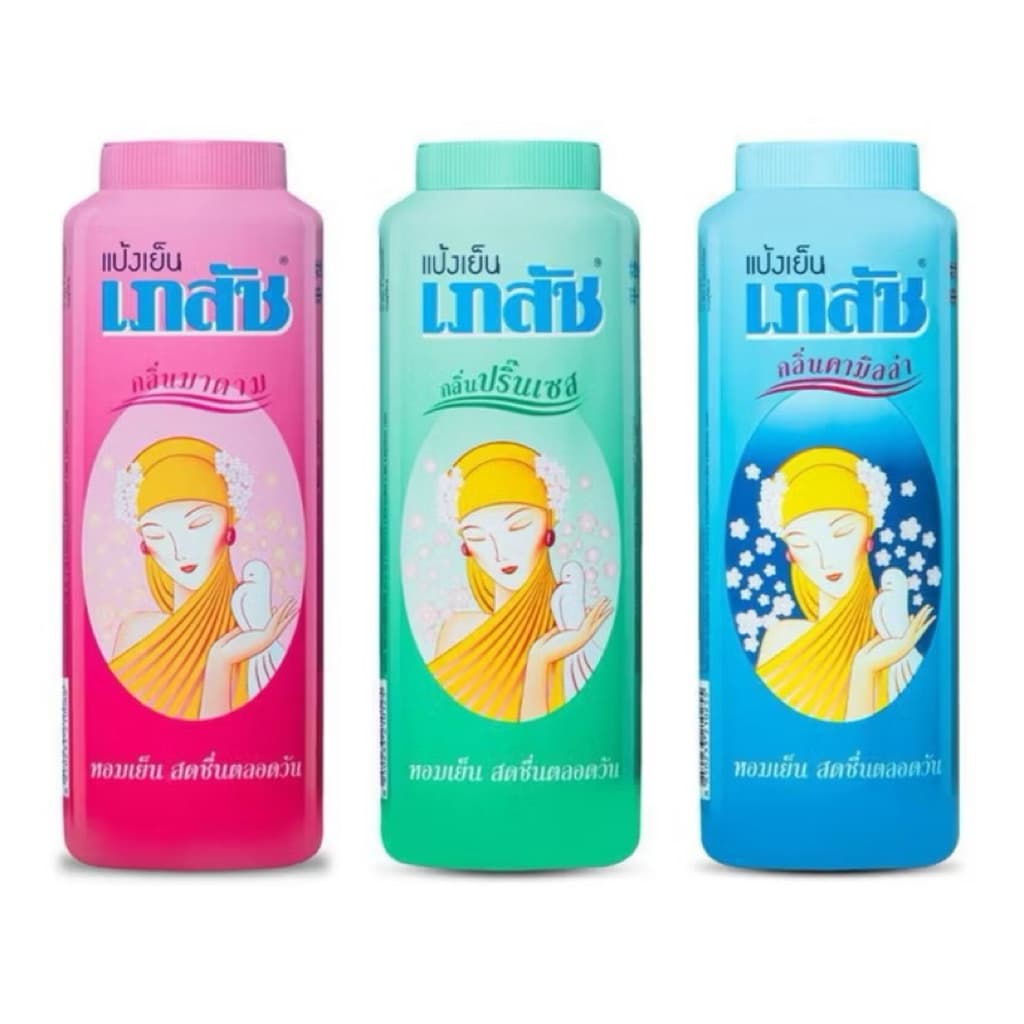 แป้งเย็นเภสัช 300g. Bhaesaj แป้งหอมเย็น Cooling Powder กลิ่นมาดาม/คามิลล่า/ปริ๊นเซส รูปที่ 2