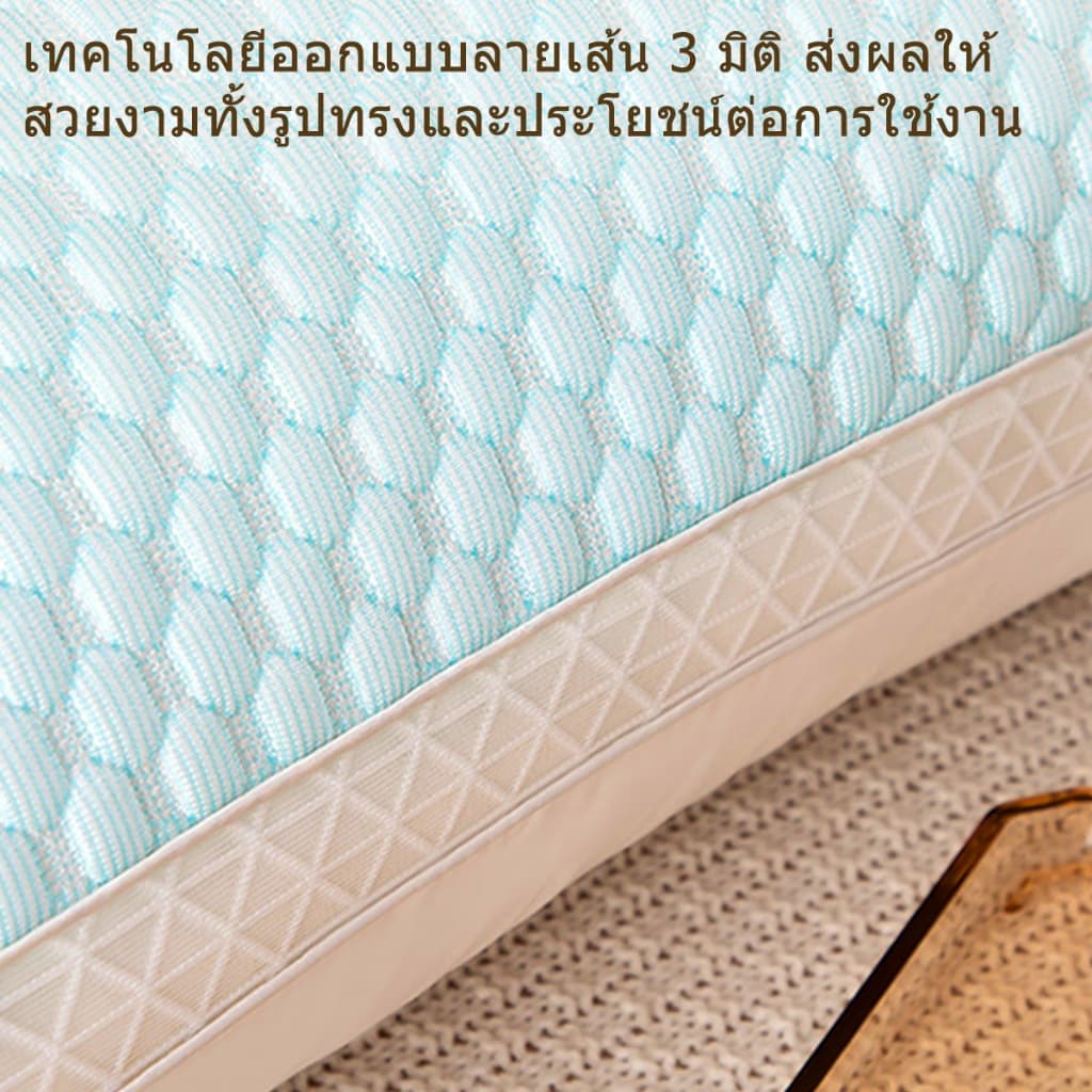 J-MU หมอน หมอนไมโครไฟเบอร์ หมอนหนุน หนานุ่ม รองรับศรีษะ หมอนนอน ขนาด 18x28x8นิ้ว รูปที่ 7