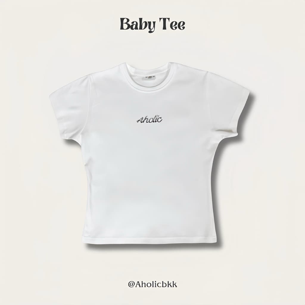 AHOLICBKK | เสื้อทรง BABY TEE TAGGED for Style รูปที่ 2