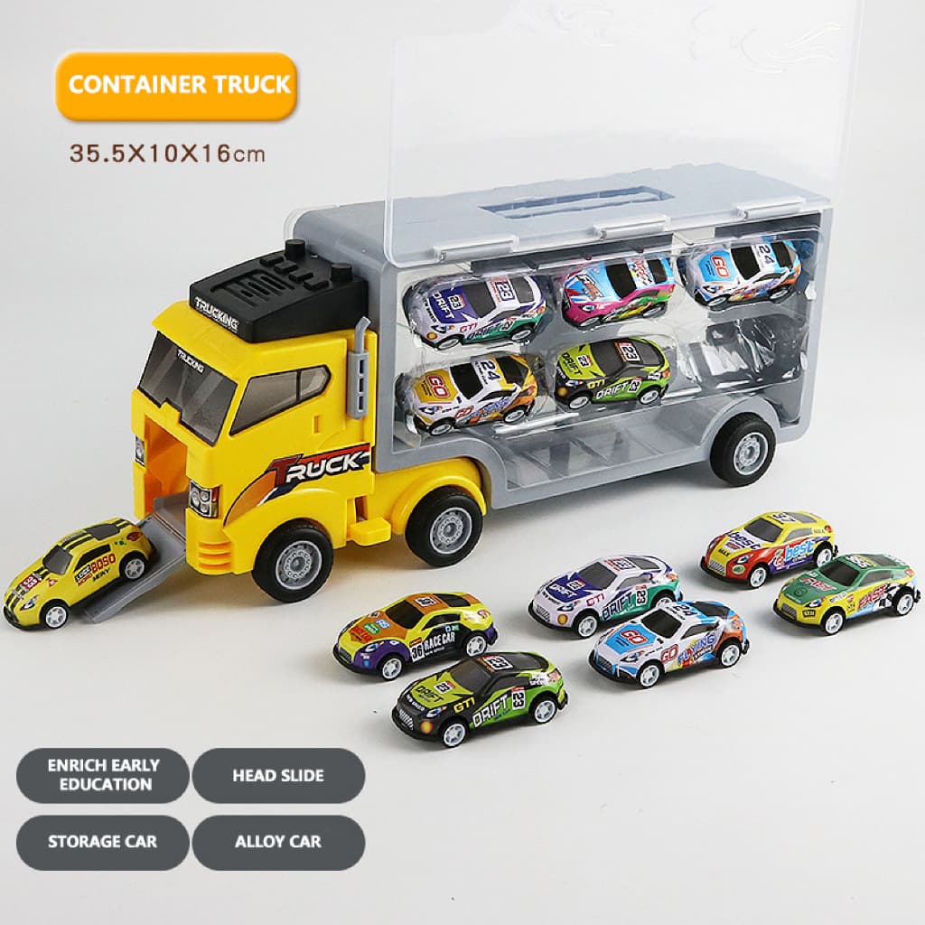 YUNLEO Toy รถบรรทุกของเล่นรถบรรทุกรถดับเพลิงของเล่นเด็กรถบรรทุกขนาดใหญ่รวมถึงรถบรรทุกดับเพลิง รูปที่ 9