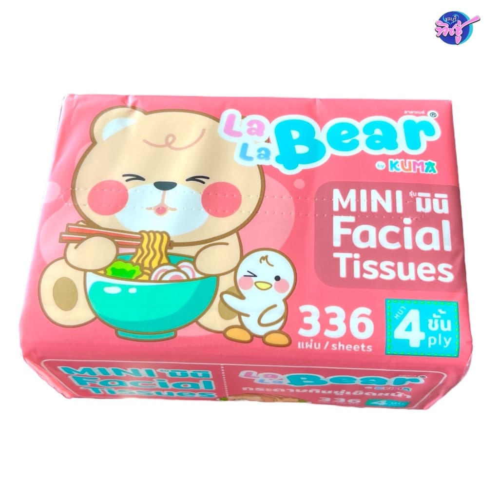 LALA BEAR กระดาษทิชชู่เช็ดปากป๊อปอัพ ลาลาแบร์ พกพา ลัง 10แพค แพค 10ห่อ หนา 4ชั้น ห่อ 336แผ่น รูปที่ 5