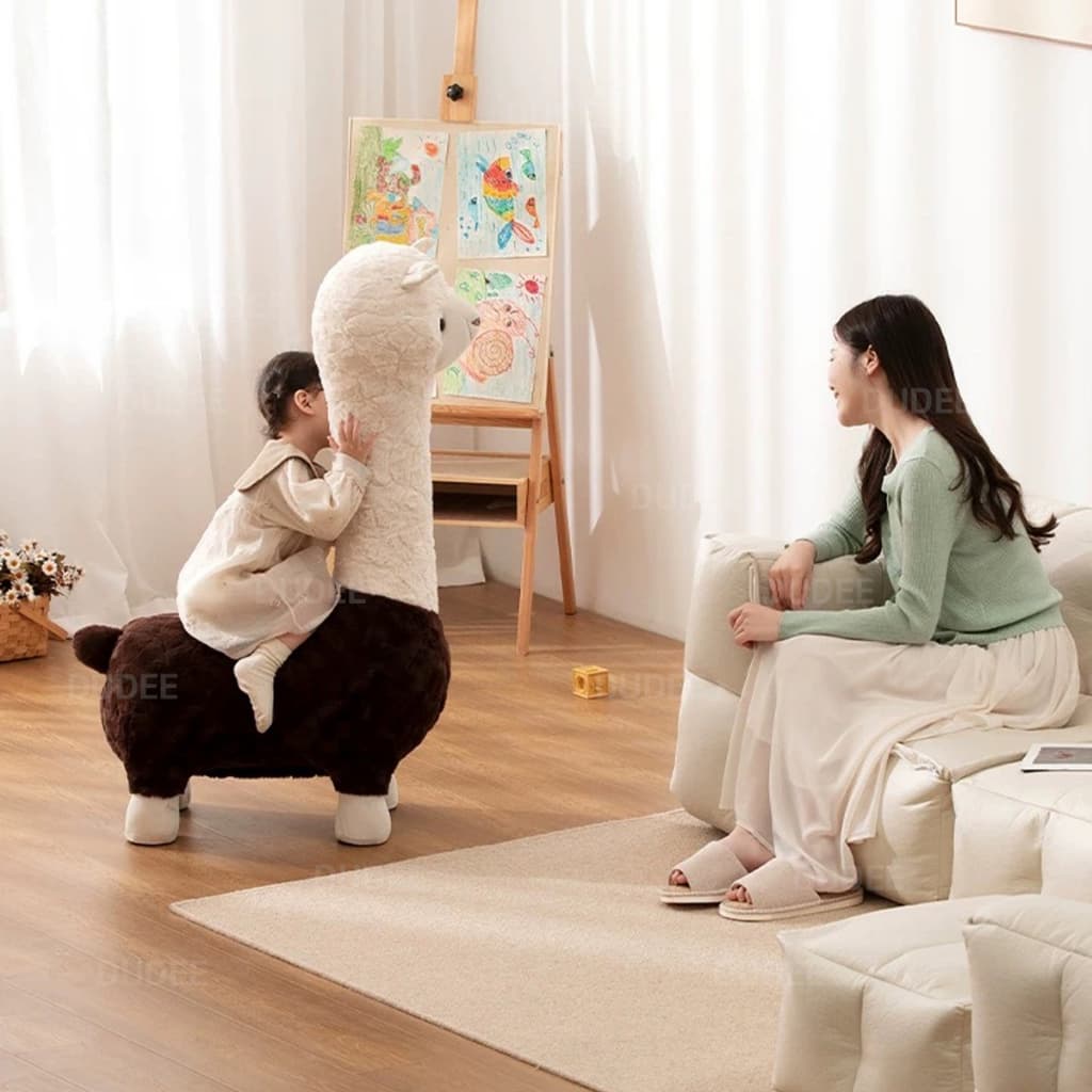 DUDEE ตุ๊กตาสุดน่ารัก Alpaca ของเล่นตุ๊กตา แกะตัวเล็กน่ารัก ตุ๊กตาสัตว์ รูปที่ 4