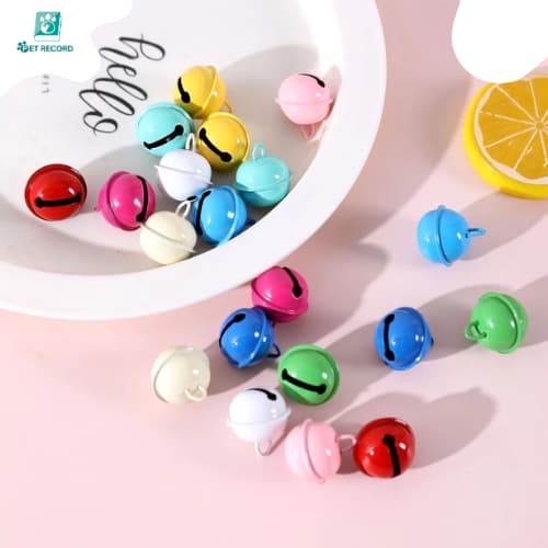 Pet Record ปลอกคอกระดิ่ง ขนาด 22 มม. สีแคนดี้ สําหรับสัตว์เลี้ยง สุนัข แมว DIY รูปที่ 3
