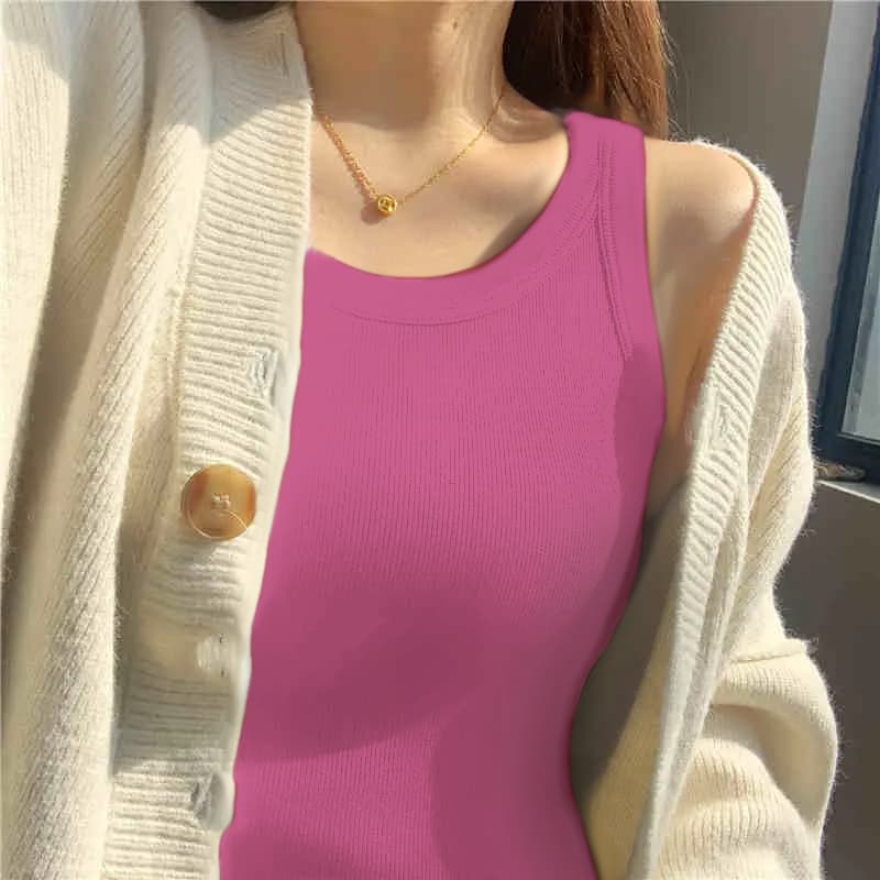 เสื้อกล้ามคอเว้า รุ่นไม่มีฟองน้ำ ผ้าเรย่อนใส่สบาย ทรงเข้ารูปสวย มีสไตล์เป็นของตัวเอง สินค้า จากไทย มีหลายสี รูปที่ 4