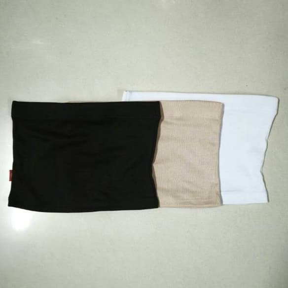 เสื้อเกาะอก สีดำ ขาว เนื้อ Size S/F/XL ผู้หญิง สีพิเศษสำหรับเด็กหญิง มี ฟ้า ชมพู รูปที่ 7