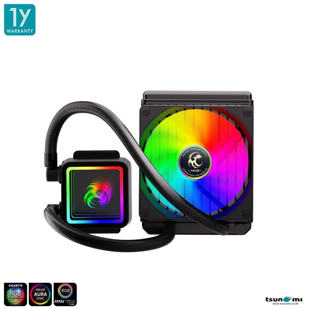 ชุดน้ำระบบปิด Tsunami V120 ARGB TDP 230W AIO Liquid Cooler รับประกัน 1 ปี รูปที่ 1