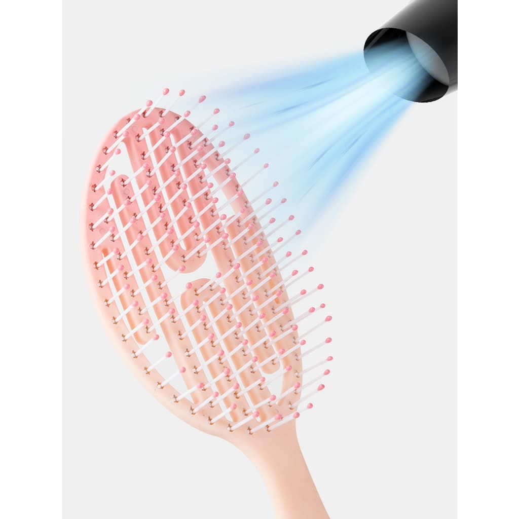 หวีแอร์รี่ หวีลดผมร่วง แปรงหวีผม นวดศีรษะ Detangling Brush หวีไนลอน หวีผมเปียกและแห้ง แกนม้วนผม หวีแอร์รี่ รูปที่ 9