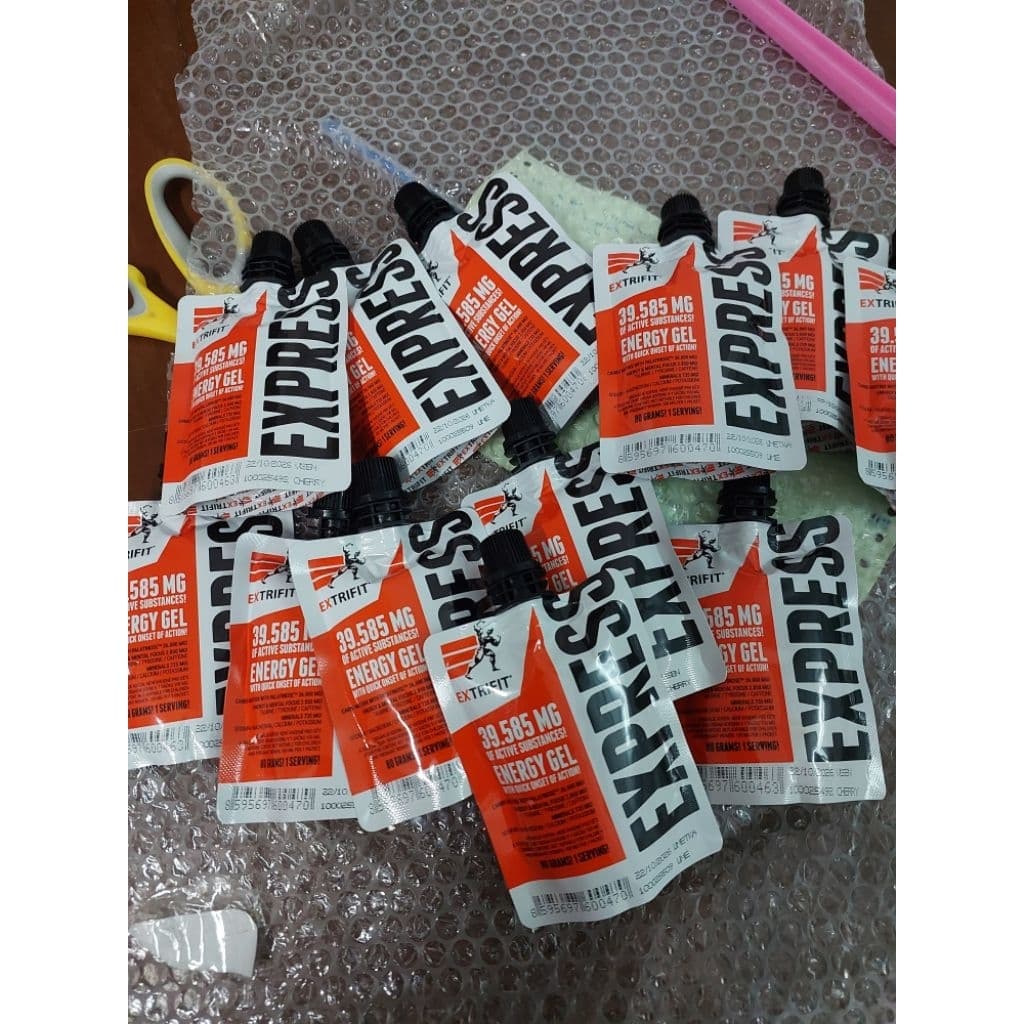 เจลให้พลังงาน เจลกินวิ่ง EXPRESS GEL รสมะนาว 80g. ราคาซองละ 129 บาทวันหมดอายุ5/11/2027 รูปที่ 1