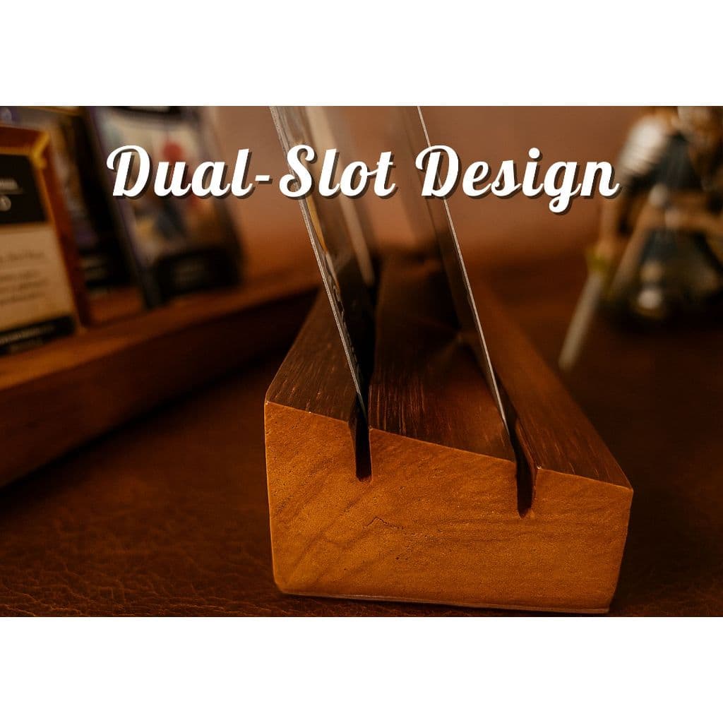 ที่วางการ์ดเกม พรีเมียม ปั๊มชื่อได้ | แท่นวางการ์ด บอร์ดเกม MTG DND TCG | Card Holder Stand Fantasy ของขวัญเกมเมอร์ รูปที่ 2