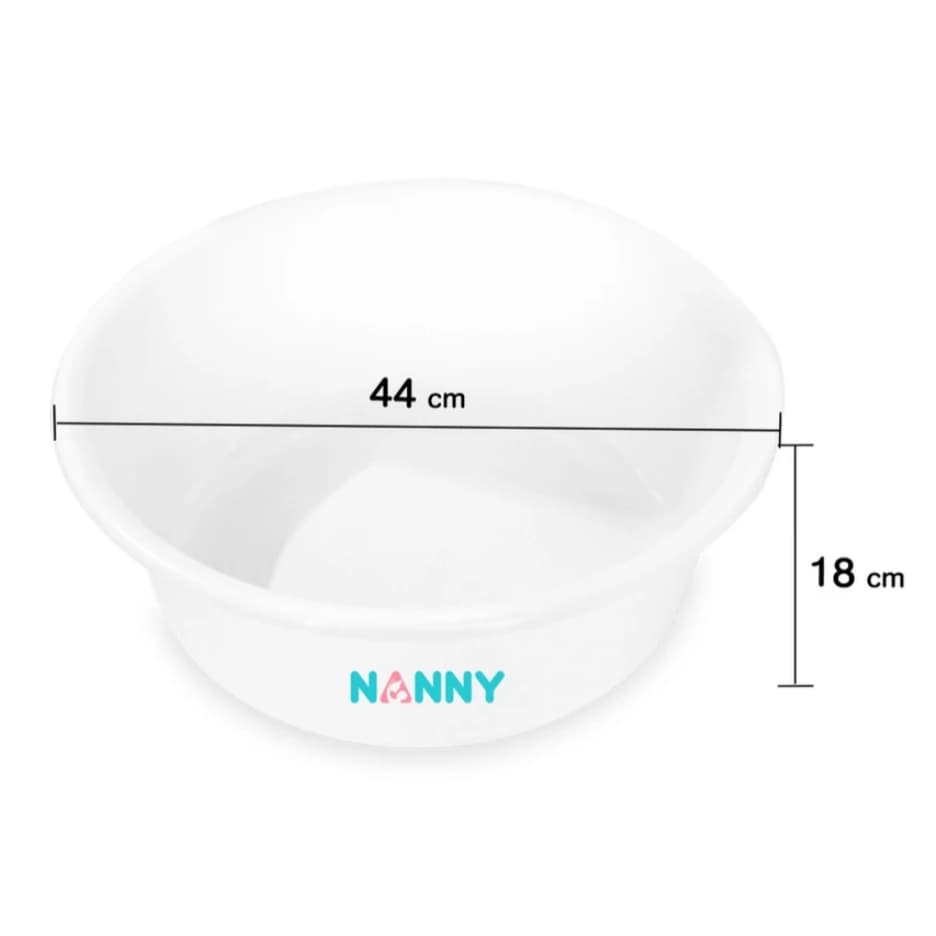 Nanny Micro+ กะละมังอาบน้ำเด็ก กะละมังซักผ้าอ้อมเด็ก อเนกประสงค์ ขนาด ∅34 cm. และ ∅44 cm. รูปที่ 2