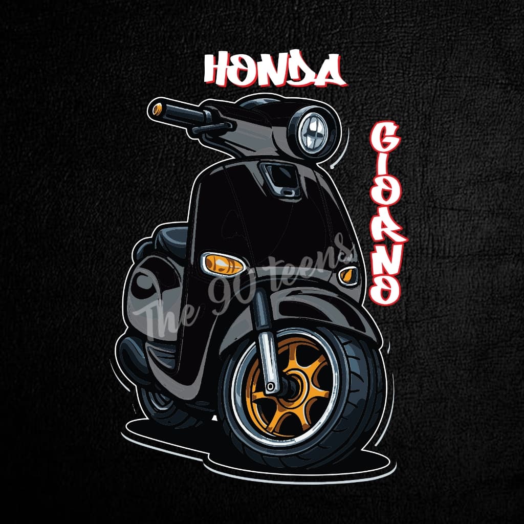 สติกเกอร์จิออโน่ สติกเกอร์ติดรถและโทรศัพท์ ลาย HONDA GIORNO มีสีรถให้เลือกถีง9สี ดีไซน์โดดเด่นไม่ซ้ำใคร sticker รูปที่ 9