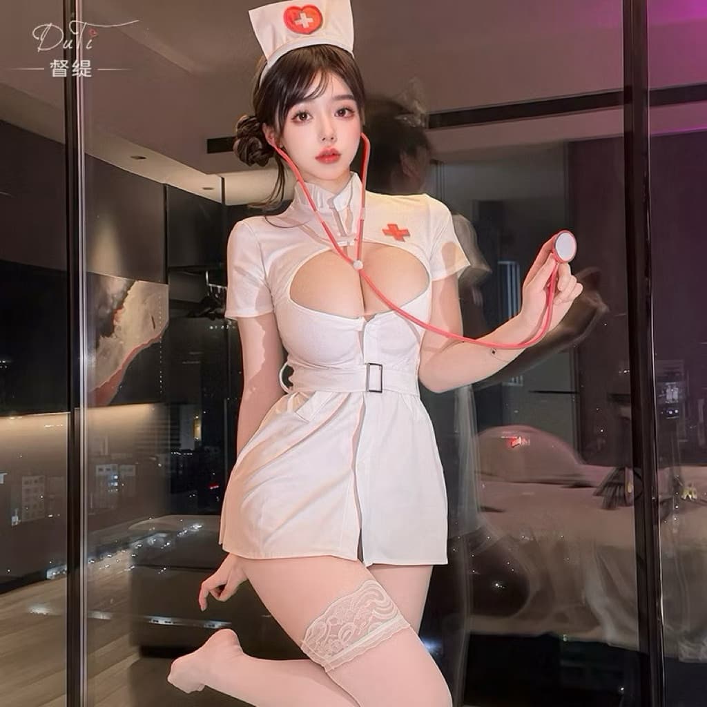 ชุดพยาบาล คอสเพลย์ ชุดนอนไม่ได้นอน ชุดนอนเซ็กซี่ รุ่น RT PP022 รวมฮิตพยาบาล ถูกที่สุด รูปที่ 8