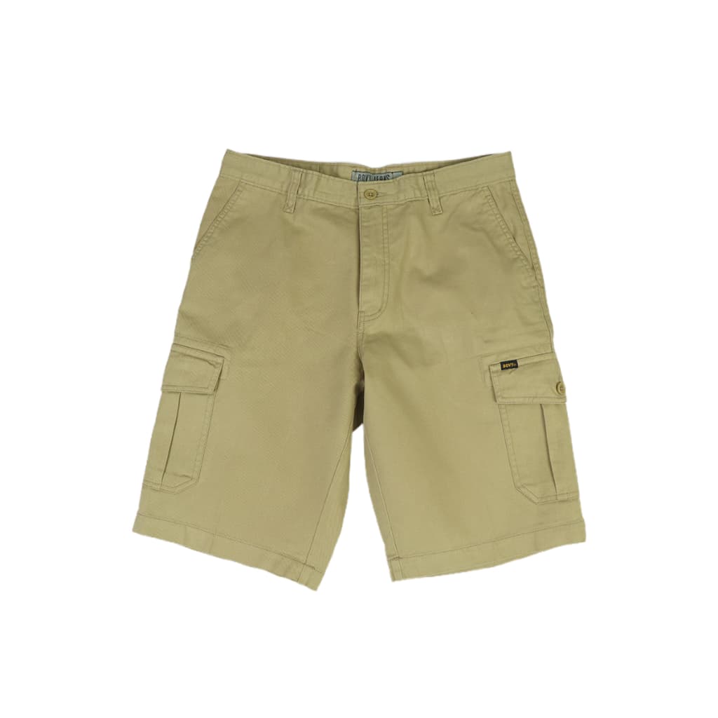 BOVYJNS SHORT - กางเกงขาสั้นคาร์โก้ทรงใหญ่ กว้าง MEN'S CASUAL สีเทา,ครีม,เขียวขี้ม้า,กากี BS-5020 รูปที่ 2