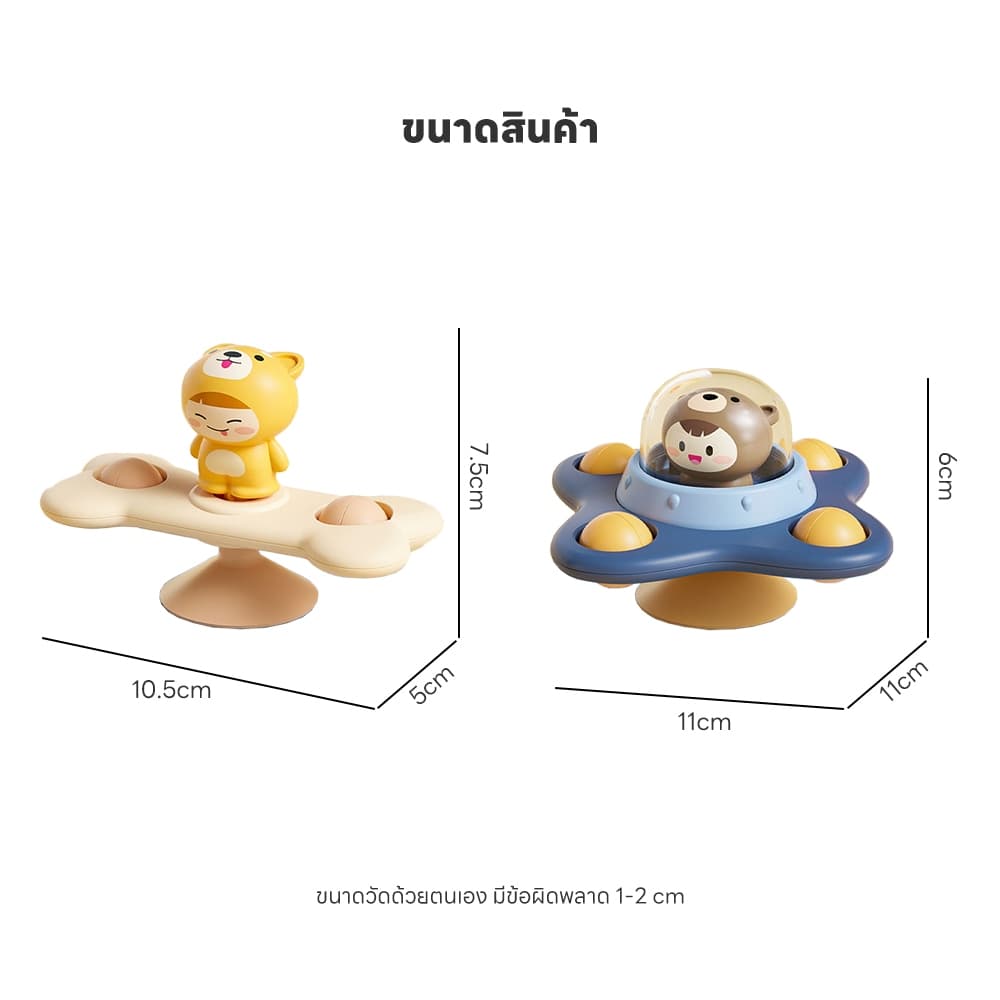 AIKOKY ของเล่นสปินเนอร์ รูปหมี หมุนได้ ช่วยบรรเทาความเครียด ของเล่นเด็ก ช่วยบรรเทาความเครียด สําหรับเด็กวัยหัดเดิน รูปที่ 7