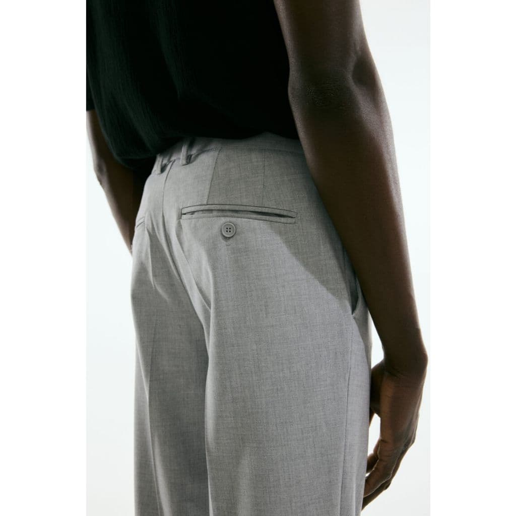 H&M กางเกงขายาวทรง Slim Fit แบบ Tailored ผู้ชาย 1253395_3 รูปที่ 7