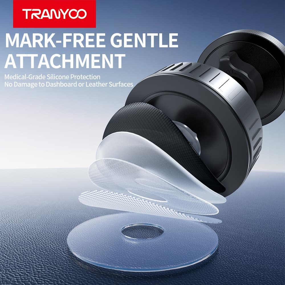 TRANYOO Z23 ขาตั้งโทรศัพท์มือถือในรถแบบแม่เหล็ก, ขาตั้งรถยนต์หลายฟังก์ชัน หมุนได้ 360 องศา ป้องกันการสั่นสะเทือน รูปที่ 8