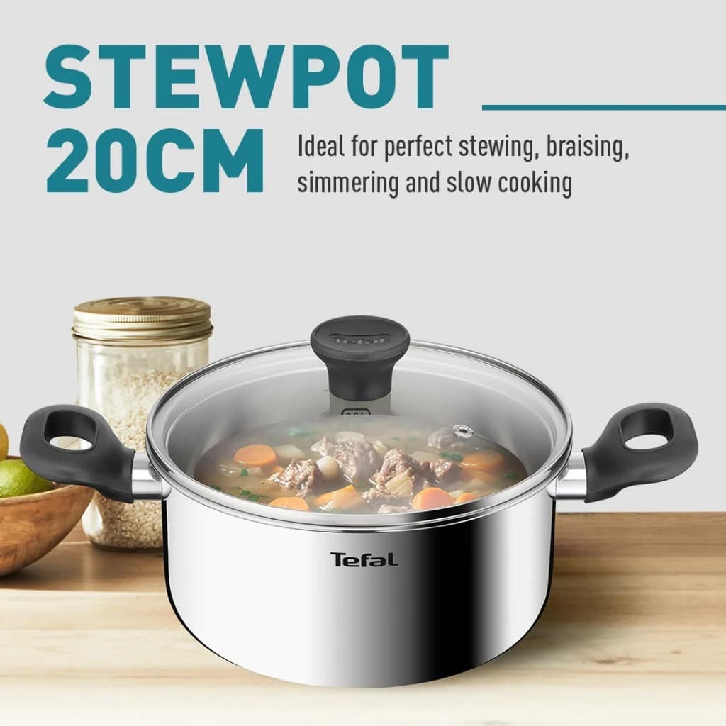 Tefal ชุดหม้อ Starter 6 ชิ้น รุ่น E325S695 :หม้อหู 24 ซม.+ ฝา หม้อหู 20 ซม.+ ฝา หม้อด้าม 16 ซม.+ ฝา รูปที่ 6