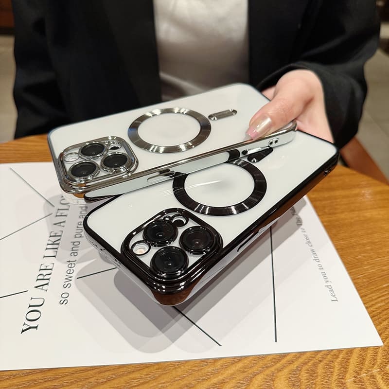 อัลลอยด์ Magnetic Case for iPhone 16 15 14 13 12 Pro Max Plus แม่เหล็ก ซองใส่โทรศัพท์ เคส สำหรับ ไอโฟน รูปที่ 2