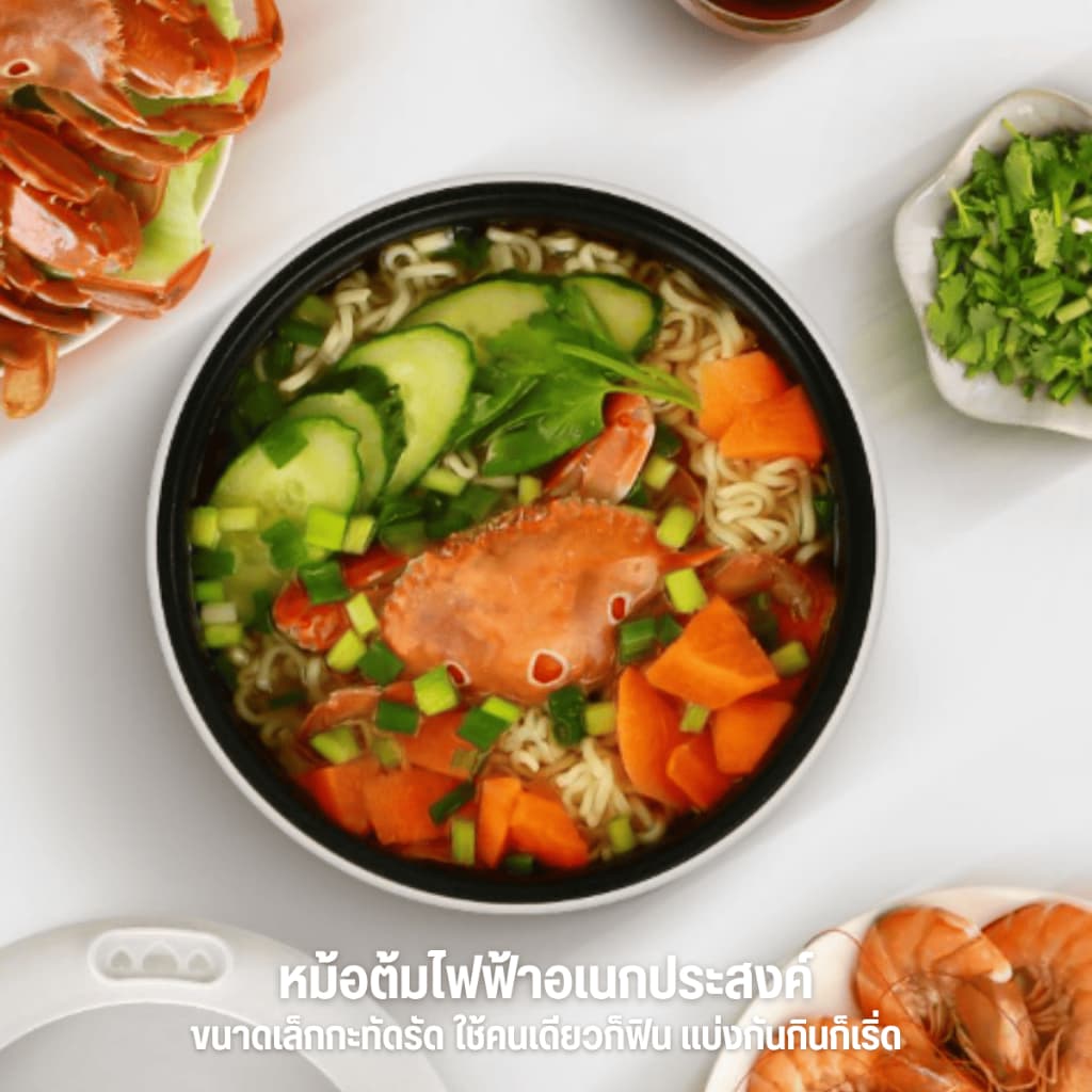 หม้อหุงข้าว mini 1.8L เหมาะสำหรับ 1-2 คน มินิ ไม่ติดก้น กะทะไฟฟ้า อเนกประสงค์ หม้อหุงข้าว การทำงานด้วยปุ่มเดียว D0216 รูปที่ 2