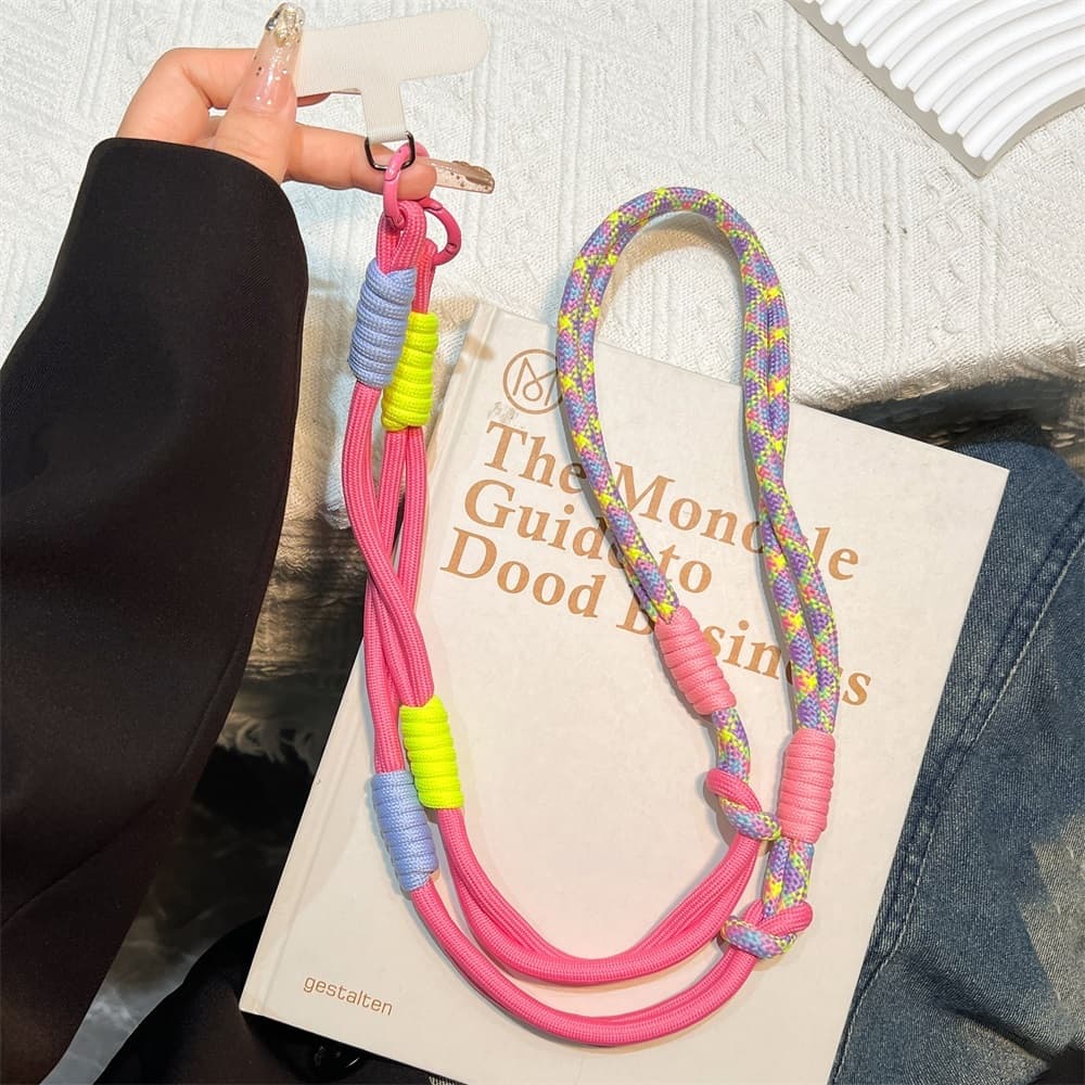 สายคล้องโทรศัพท์แบบยาว Lanyard ใส่ได้หลายแบบ ถอดได้ นุ่มสบาย กันลื่น สำหรับมือถือทุกรุ่น รูปที่ 4