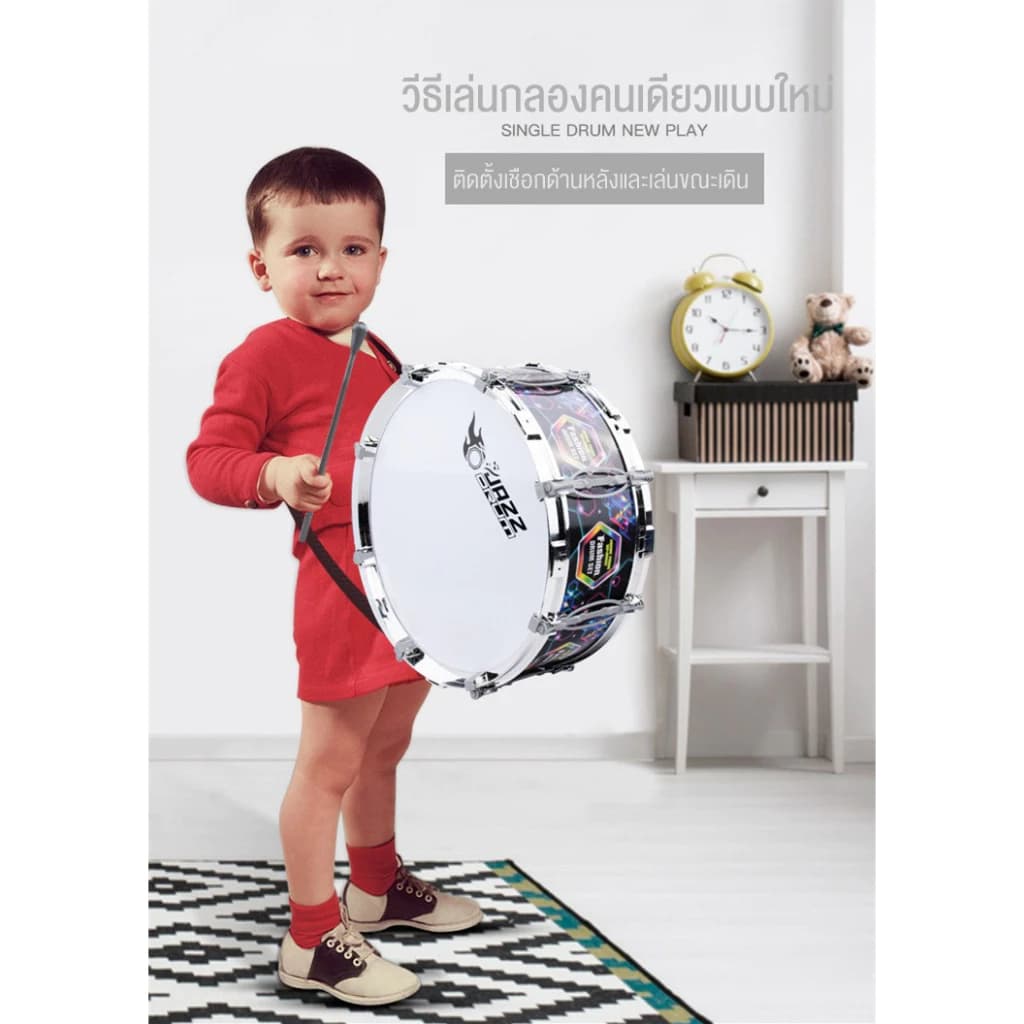 Benston กลองชุดสำหรับเด็ก ผู้เริ่มต้น กลองแจ๊ส เครื่องมือการศึกษาสำหรับเด็กปฐมวัย เครื่องเพอร์คัชชัน รูปที่ 2