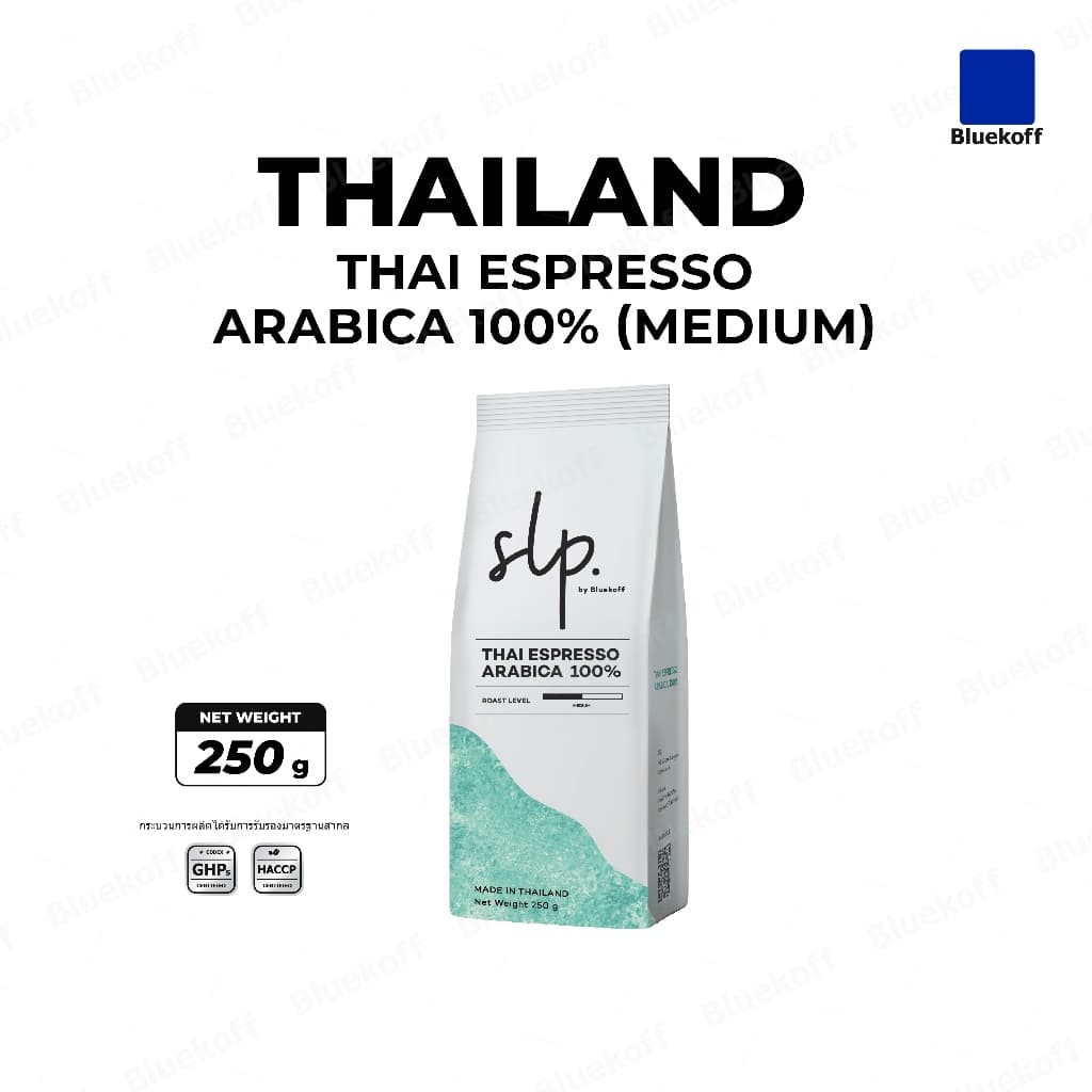 Bluekoff Thai Espresso Arabica 100% แบรนด์ SLP ระดับคั่วกลาง รูปที่ 1